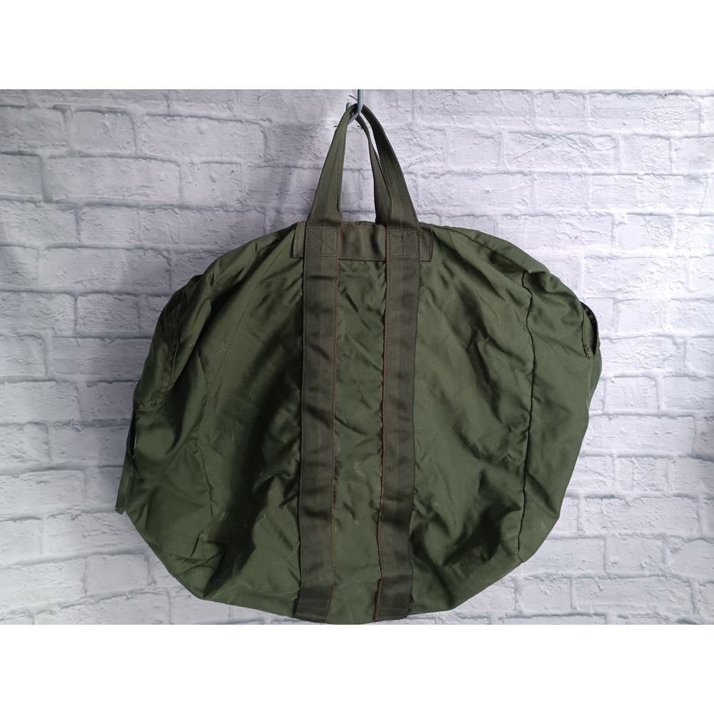 Vintage US Military Flyer Kit Bag OD Green Canvas Duffel Heavy Duty Carry  s12